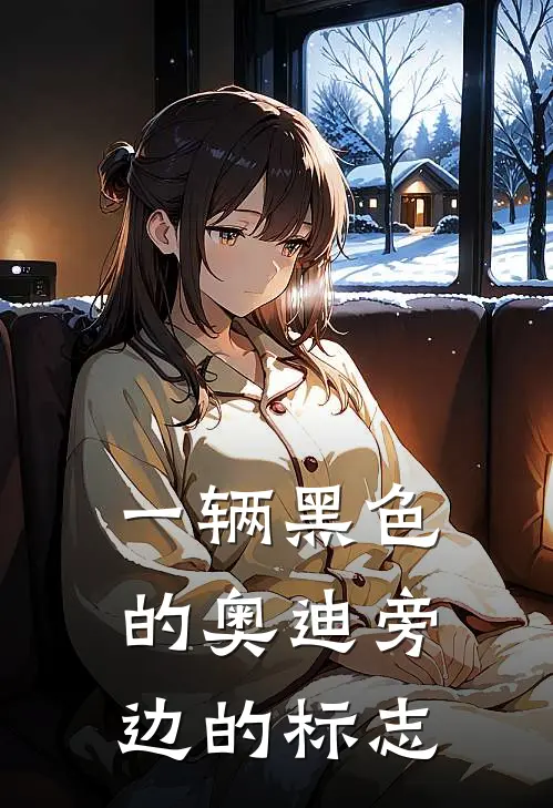 一辆黑色的奥迪旁边的标志