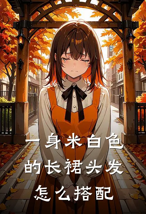 一身米白色的长裙头发怎么搭配
