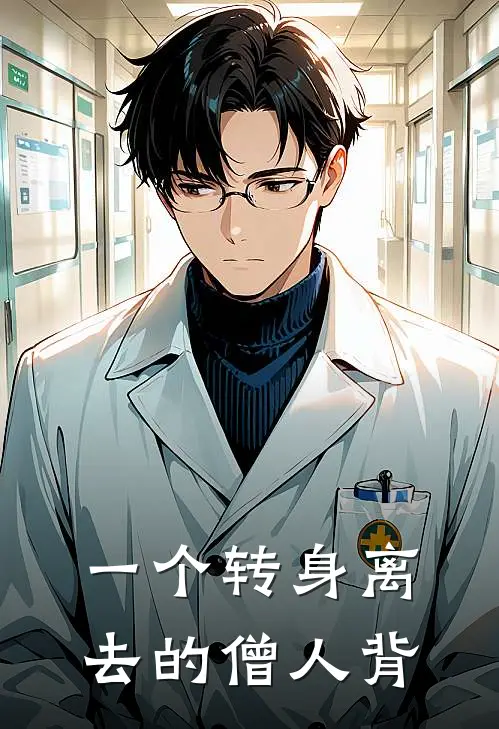 一个转身离去的僧人背